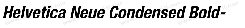 Helvetica Neue Condensed Bold字体转换